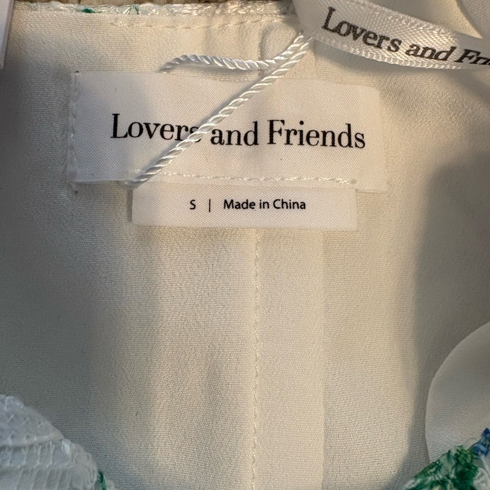 Lovers and Friends Edina Lace Crop Top NWT in Bouquet Floral Multi Size Small - Picture 6 of 9